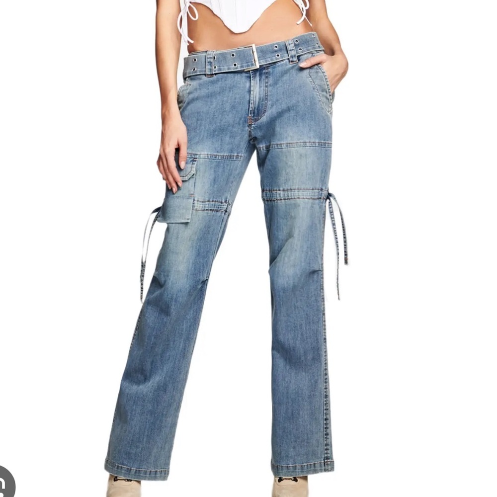 Iamgia low rise jean cargo pants